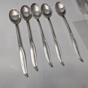 Vintage Wm Rogers Silverplate Flatware Set Sweep Pattern 1950s Tea Spoons Set